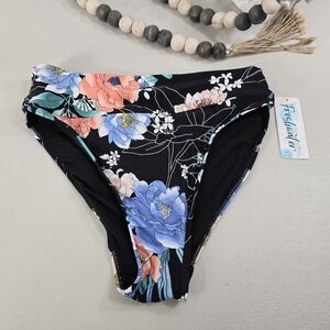 Women's Freshwater Hipster Bikini Swim Bottom  Floral Size Medium